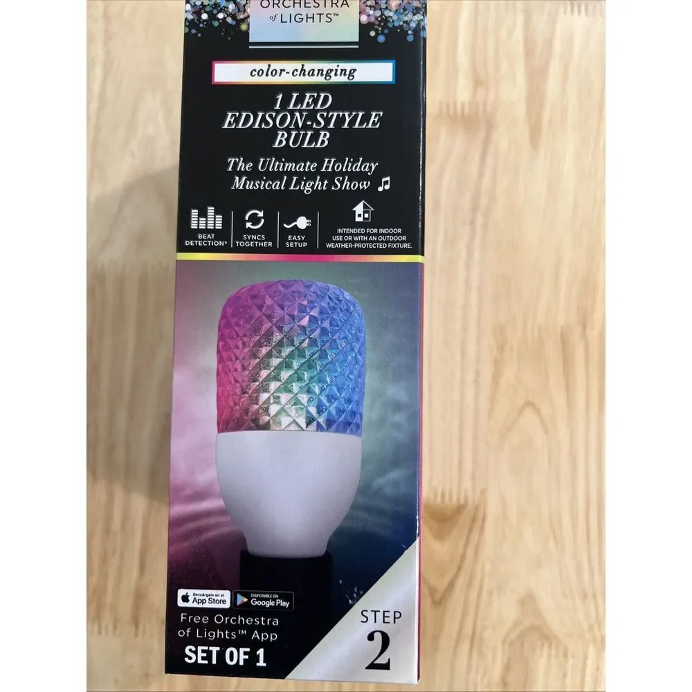 Gemmy Orchestra of Lights‎ LED Edison Bulb The Ultimate Holiday Light Show NEW